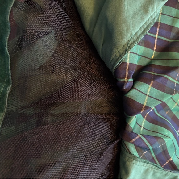 New NWT LAURA ASHLEY Emerald Green Velvet Formal Dress Baby 3-6 Months $52 - Picture 5 of 6